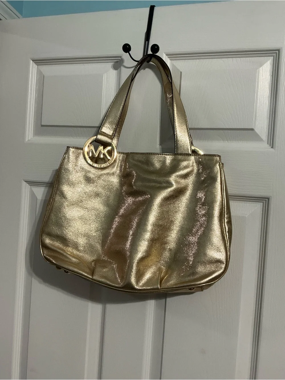 Michael Kors Metallic Gold Shoulder Tote